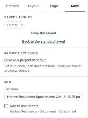 Save tab