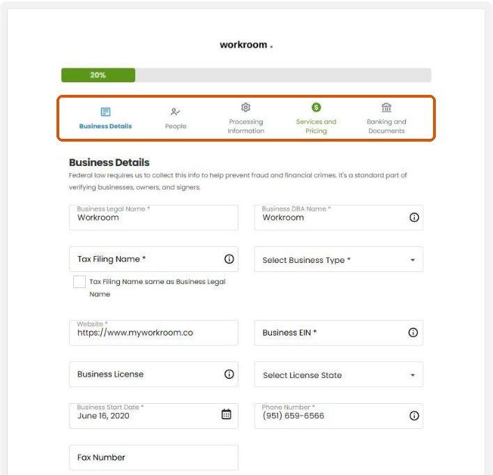 WorkPay application steps